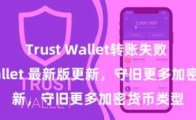 Trust Wallet转账失败 Trust Wallet 最新版更新，守旧更多加密货币类型